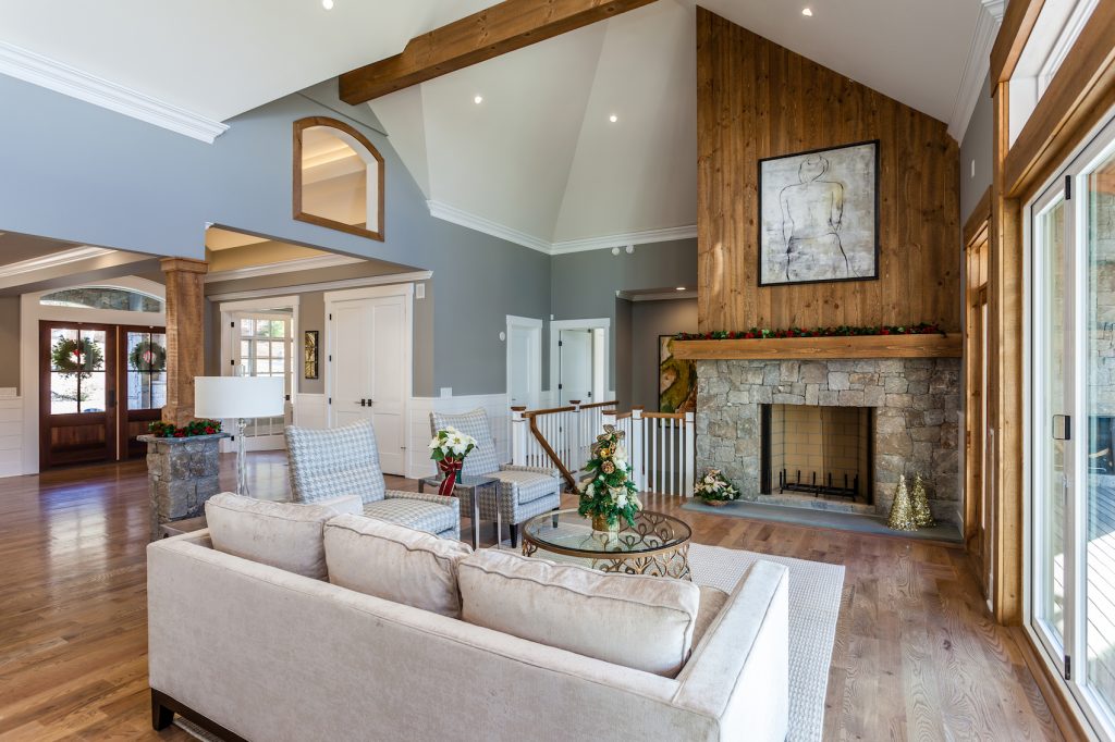 living room of 2017 HOBI “Best New Haven County Spec Home $1-2 Million”